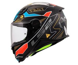 casco infantil ls2 ff812 zero kid - gris / rojo M