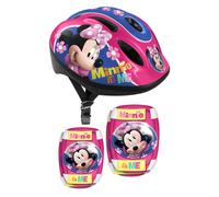 Casco Infantil Rodilleras Y Coderas Minnie Mouse Talla 53-56 CM MKP