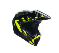 AGV AX-9 Steppa 06 Casco, negro-gris-amarillo, tamaño XS para Hombres