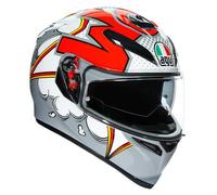 Casco Integral AGV K3 K-3 SV Multi MPLK Bubble Gris Rojo Talla XS