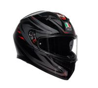 Casco Integral AGV K3 E2206 MPLK Syth Negro Rojo Brillante Talla M