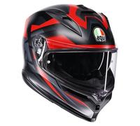 AGV K7 Glimpse Casco, negro-rojo, tamaño M para Hombres
