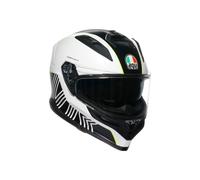 AGV K7 Super 46 Casco, negro-blanco-amarillo, tamaño XL para Hombres
