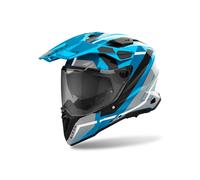 Casco Integral Airoh COMMANDER 2 MAVICK Cerulean blue gloss