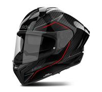 Airoh Matryx Carbon Stylish, casco integral XL female Negro/Rojo