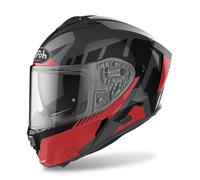 Airoh Spark Rise Casco, negro-gris-rojo, tamaño 2XL