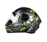 Casco Integral AXXIS FF112D DRAKEN S DINOTOON B5 Gris, Rojo Mate T-XS