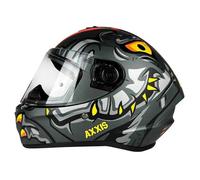 Casco Integral AXXIS FF112D DRAKEN S DINOTOON B5 Gris, Rojo Mate T-XXL