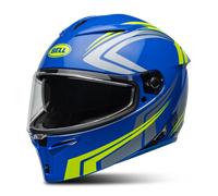 Bell Lithium Jetstream, casco integral XL male Azul/Amarillo Neón