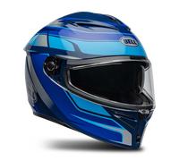 Bell Lithium MIPS Podium, casco integral M male Negro/Blue/Azul Claro