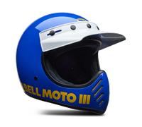 Casco Integral BELL Moto-3 Classic Azul brillanteL Azul brillante