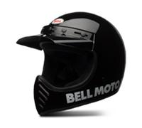 Bell Moto-3 Classic, casco cruzado XXL male Negro/Blanco