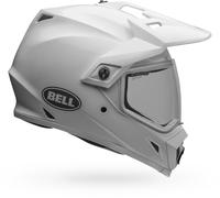 Bell MX-9 ADV MIPS Solid ECE Casco Motocross - MIPS - Ajuste Regulable - Buena ventilación - EPS-Schale - Enduro - CE Certificado - White, Talla: XL