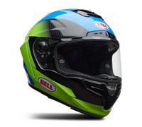 Bell Race Star DLX Flex Corsa, casco integral S male Azul/Verde Neón/Negro