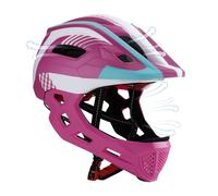 Casco Integral Bicicleta | Equipos de Protección - Casco de Ciclismo Exterior | para Niñas Jóvenes Jinetes Principiantes Skateboard Juego Al Aire Libre Familia Parque Fiesta