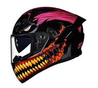 Casco Integral con Doble Visera Equipamiento de Racing para Adultos Cascos de Moto Seguro y Moderno con Campo de visión de 190 Grados Diseño Ligero y Transpirable. XL/61-62cm