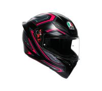 Casco integral de moto AGV K1 S SLING, negro y rosa, E2206