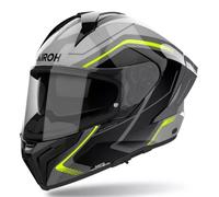 Casco integral de moto Airoh MATRYX Wide negro-gris-amarillo XS