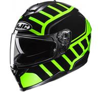 Casco integral de moto HJC casco C70N MC4H negro-verde fluo XL