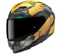 Casco integral de moto HJC F71 Bumblebee Hasbro MC3SF negro-gris-amarillo M
