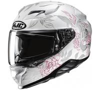 Casco integral de moto HJC F71 Eliz MC8 blanco-gris S