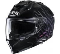 Casco integral de moto HJC i71 Celos MC5 negro-morado-plata XS
