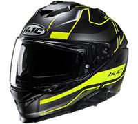 Casco integral de moto HJC i71 Iorix MC3HSF negro-amarillo fluo XS