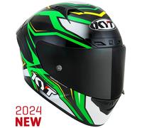Casco Integral KYT NZ-Race Carbon Stride Verde FlúorM Verde Flúor