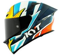 KYT TT-Revo Tati Replica Casco, azul-naranja, tamaño S para Hombres