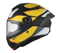 Casco integral de moto MT TARGO S KAY B3 negro mate-blanco-amarillo S