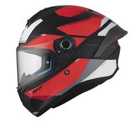 Casco integral de moto MT TARGO S KAY B5 negro-rojo-blanco mate liquidación S