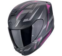 Casco integral de moto Scorpion EXO-391 AAXO en negro mate y rosa S