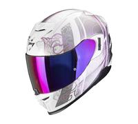 Scorpion Exo-520 Evo Air Fasta Casco, blanco-lila, tamaño S para Hombres