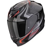 Casco integral de moto Scorpion EXO-520 EVO AIR TERRA negro-plata-rojo M