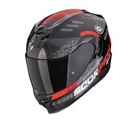 Casco integral de moto Scorpion EXO-520 EVO AIR TITAN metálico negro-rojo XL