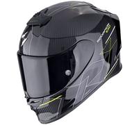 Casco integral de moto Scorpion EXO-R1 EVO CARBON AIR CYNERGY negro-amarillo fluo S