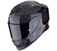 Casco integral de moto Scorpion EXO-R1 EVO CARBON AIR CYNERGY negro-rojo S
