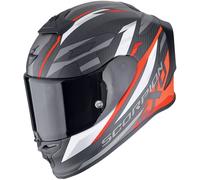 Casco integral de moto Scorpion EXO-R1 EVO CARBON AIR RUNNER negro mate-rojo S
