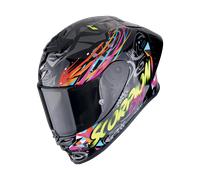 Casco integral de moto SCORPION EXO-R1 EVO II AIR SAVAGE Negro-Azul-Rosa