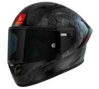 Casco integral de motocicleta MT KRE+ Carbon Solid A11 negro brillante M