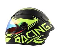 Casco Integral De Motocicleta Para Niños,Motocross, Motocross,Todoterreno,BMX, Karts,Todoterreno, 4 Ruedas, Casco Para Niño Y Niña Con Visera Solar, Homologado Según ECE 22.05 4,M/(49~50cm)