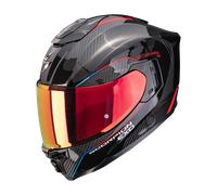 Casco integral de motocicleta SCORPION EXO-1500 CARBON AIR MUNDI, color negro y