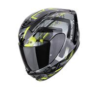 Casco integral de motocicleta SCORPION EXO-391 CLUTTER negro-amarillo neón