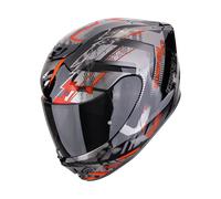Casco integral de motocicleta SCORPION EXO-491 CLUTTER negro-rojo