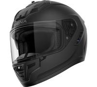 Casco integral de motocicleta SENA con auriculares Phantom, negro S
