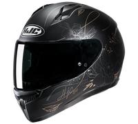 HJC C10 Epik Casco de señora, negro/dorado, Talla XXS (52/53)