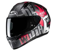HJC Casco integral C10 Fop MC1SF Negro/Rojo Talla XS