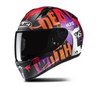 Casco Integral HJC C10 Fop Negro/NaranjaS Negro,Naranja