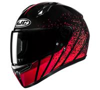 HJC C10 Haven Casco, negro-rojo, tamaño XS 54 55 para Hombres