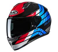 HJC Casco Integral C10 Hiper MC21 – Negro/Rojo/Azul – Talla S